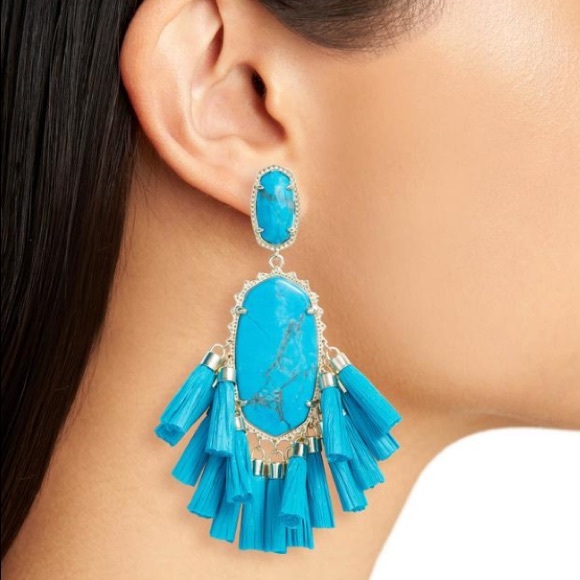 Kendra Scott Cristina Stone Tassel Earrings - Picture 8 of 8
